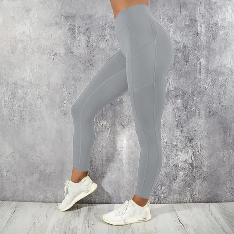 Women's High-Waist Yoga Leggings with Pocket