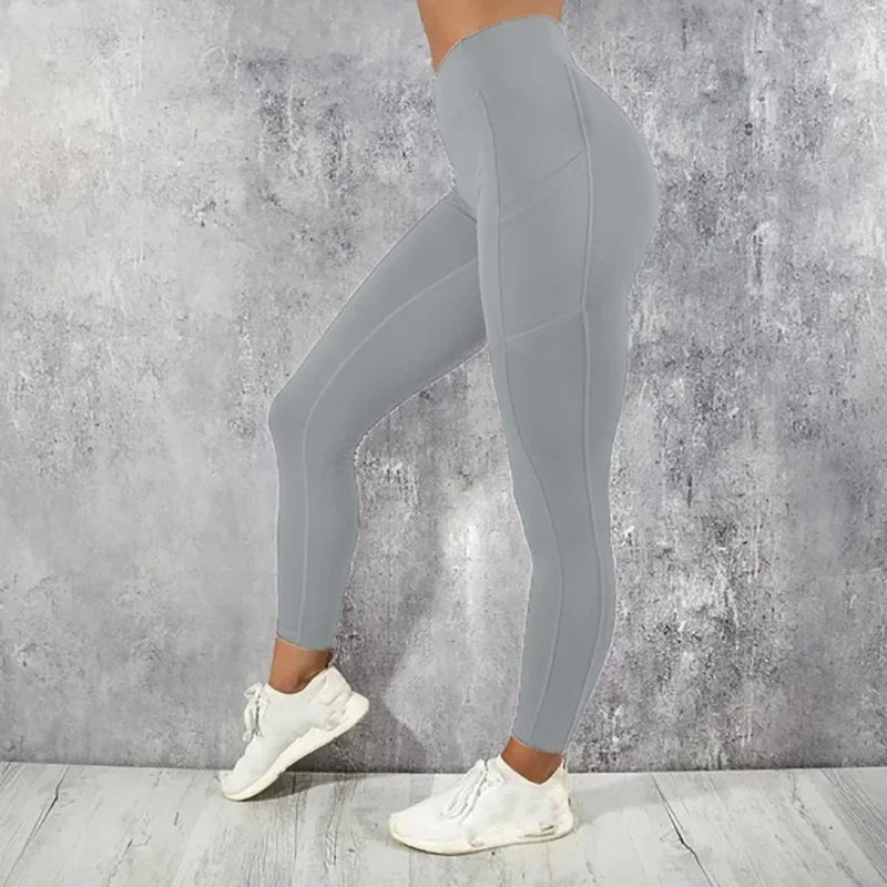 Women's High-Waist Yoga Leggings with Pocket